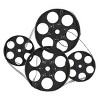 Metal Film Reels Wall Decor - Olivia & May: Vintage Iron Sculpture, Movie Decorations - 4 of 4