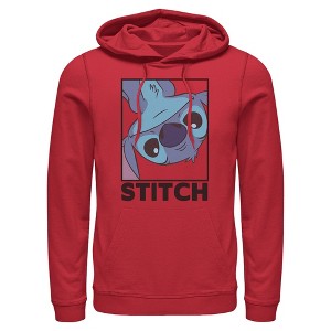 Mens Lilo & Stitch Peekaboo Stitch Portrait Lightweight Hoodie - 1 of 4