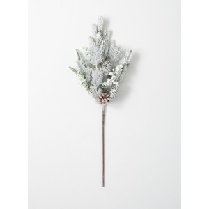 Sullivans Flocked Pine Artificial Stem 32"H Green - 1 of 1