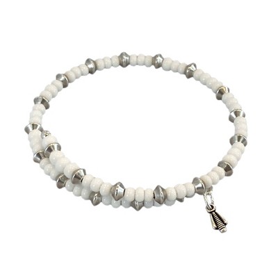 Fifth and Ninth - Mia Wrap Bracelet - White