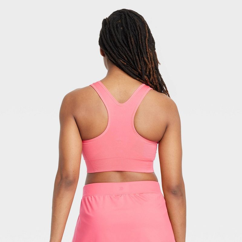 Women's Seamless Medium Support Racerback Sports Bra - All In Motion™, 5 of 9