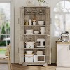 70" Tall Kitchen Pantry Cabinets with 2 Doors and 3 Adjustable Shelves, Freestanding Modern Storage Cabinet for Dining Room, Living Room - 3 of 4