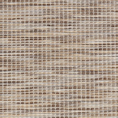 Beige Easy-Care Synthetic Rectangular Flatweave Rug