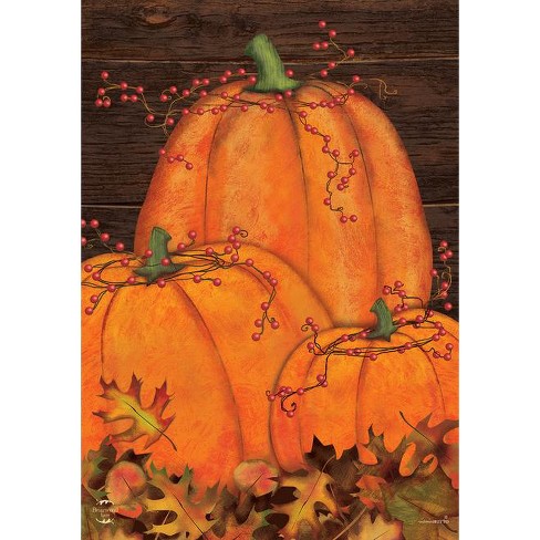 Rustic Pumpkin Patch Fall House Flag Autumn Primitive 28