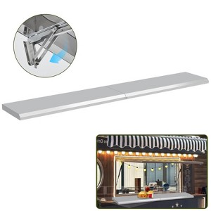 GustoWave Concession Shelf, Stainless Steel Folding Serving Shelf for Food Truck, Grill Area, BBQ Table, Restaurant - 1 of 4