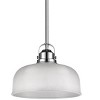 Chloe Lighting Lucie Industrial-Style 1 Light Chrome Finish Ceiling Mini Pendant 11" Wide - 3 of 3