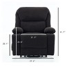 GDFStudio Naya Modern Remote-Controlled Heating and Massage Assistive Upholstered Recliner Chair - 3 of 4