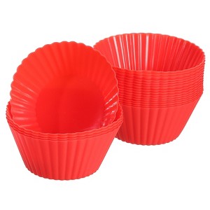 Unique Bargains Silicone Non-Stick Heat Resistant Baking Cups - 1 of 4
