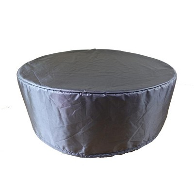 Summerset Shield Gold 2-Layer Polyester Fabric Outdoor Dining Set Round Cover, Charcoal Grey