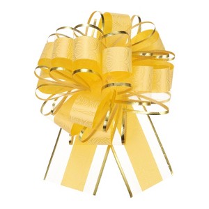 Unique Bargains Christmas Wedding Car Basket Gift Wrapping Large Organza Pull Bow 20 Pcs - 1 of 4