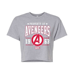 Women's - Marvel - Avengers Property Of Cropped Graphic T-Shirt - 1 of 4