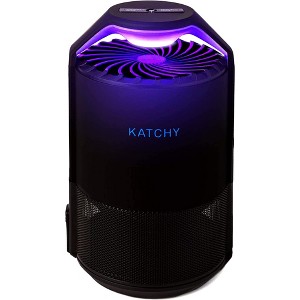 KATCHY Indoor Insect and Flying Bugs Trap Fruit Fly Gnat Mosquito Killer with UV Light Fan Sticky Glue Boards No Zapper Black, Automatic Sensor - 1 of 4