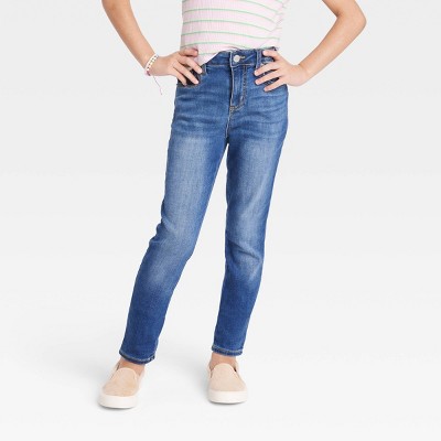 Girls' High-rise Ultimate Stretch Skinny Jeans - Cat & Jack™ Dark Wash ...