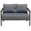 4-Piece Outdoor Iron Cnversation Sofa Set with Coffee Table, Rattan Decoration - 4 of 4