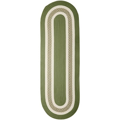 Colonial Mills Crescent Area Rug, 2x11, Moss Green