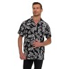 Super Triple Goose Men’s Printed Rayon Camp Collar Shirt - Soft Feel, Moisture-Wicking, Easy Care - 3 of 4