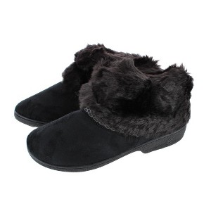 Isotoner Women's Recycled Microsuede Mallory Boot Slipper - 1 of 3