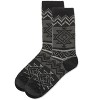 Memoi Women's Diamond Line Fashion Soft-Fit Crew Sock - 3 of 4