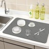 REGALWOVEN Diatomaceous Stone Dish Drying Mat with Texture for Kitchen Counter, Dishes, Cups, and Utensils 1 Pc - 2 of 4