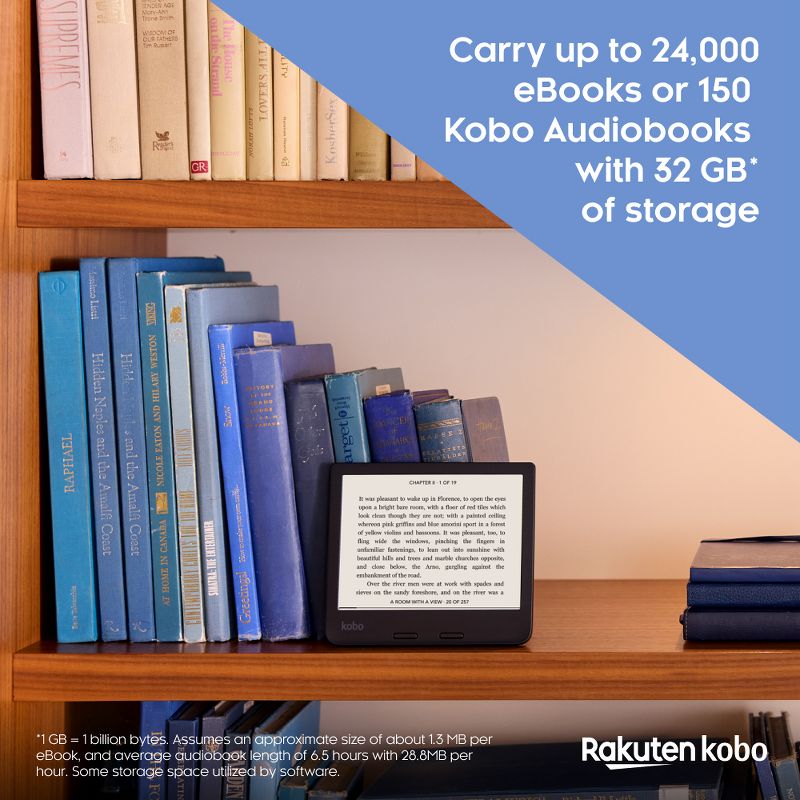 Kobo Libra 2 eReader | 7" Waterproof eInk Touchscreen | Glare-Free | Adjustable Brightness | WIFI | 32GB, 5 of 9