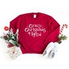 Simply Sage Market Women's Graphic Sweatshirt Crazy Christmas Lady - 3 of 4