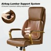 Norbert Mid-century Ergonomic 360-degree Swivel Office Chair with Lumbar Support | HULALA HOME - 3 of 4