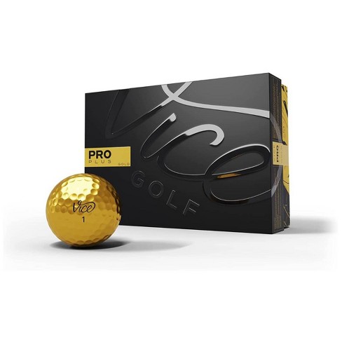 Vice Pro Plus Golf Balls Gold - 12pk : Target