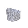 Set of 2 Liria Wooden Upholstered Barrel Chair for Livingroom with Metal Swivel Base | ARTFUL LIVING DESIGN - 4 of 4