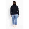 Avenue Women's Plus Size Evie Roll Neck Top - 3 of 4