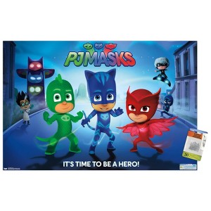 Trends International PJ Masks - Its Time To Be A Hero Unframed Wall Poster Prints - 1 of 4