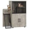 Modern Villa Litter Box Enclosure with Ladder, Double-Layer Cat House Furniture, 33.5" x 17.9" x 41.9" - 3 of 4