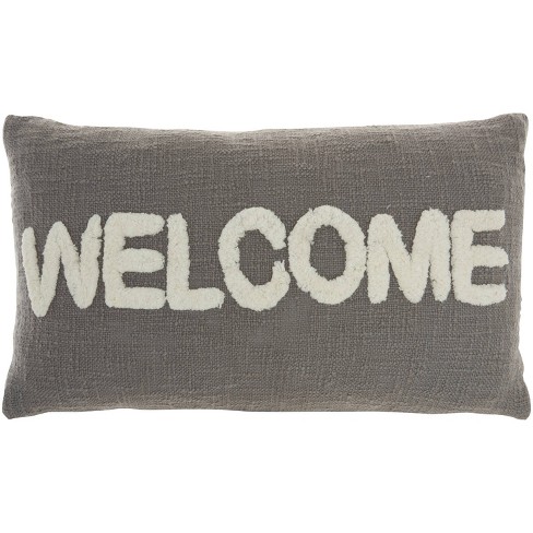 Welcome decorative outlet pillows