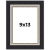 PosterPalooza | Photo Size Embellished Black Picture Frame - UV Acrylic, Foam Board Backing, Hanging Hardware - 2 of 4