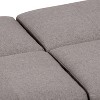 35" Franklin Square Coffee Table Storage Ottoman Linen Look Fabric - Wyndenhall - 4 of 4
