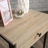 North Avenue Nightstand Charter Oak - Sauder: Metal Frame, Mid-Century Modern, Storage Drawer - 4 of 4