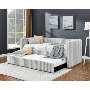 Twin Size Upholstered Daybed with Trundle for Bedroom - 1 of 4