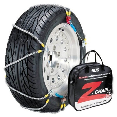 Security Chain Z575 Z Chain Passenger Car Truck Snow Traction Tire Chain for Icy and Snowy Weather Conditions, Pair