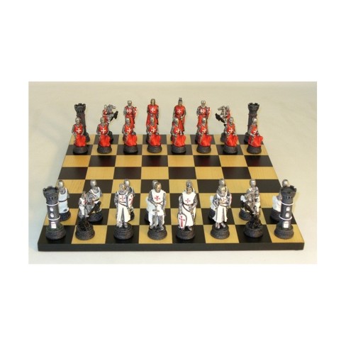 13.25 inch Black & Maple Chest Chess Board (1.5 inch Squares)