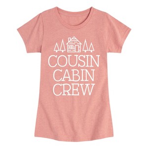 Girls' - Instant Message - Cousin Cabin Crew Fitted Short Sleeve Graphic T-Shirt - 1 of 4