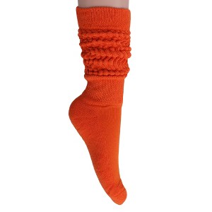 Women’s Premium Slouchy Scrunch Socks – 1 Pair, Soft Cotton Boot Socks, Knee-High or Crew, Shoe Size 5-10 - 1 of 1