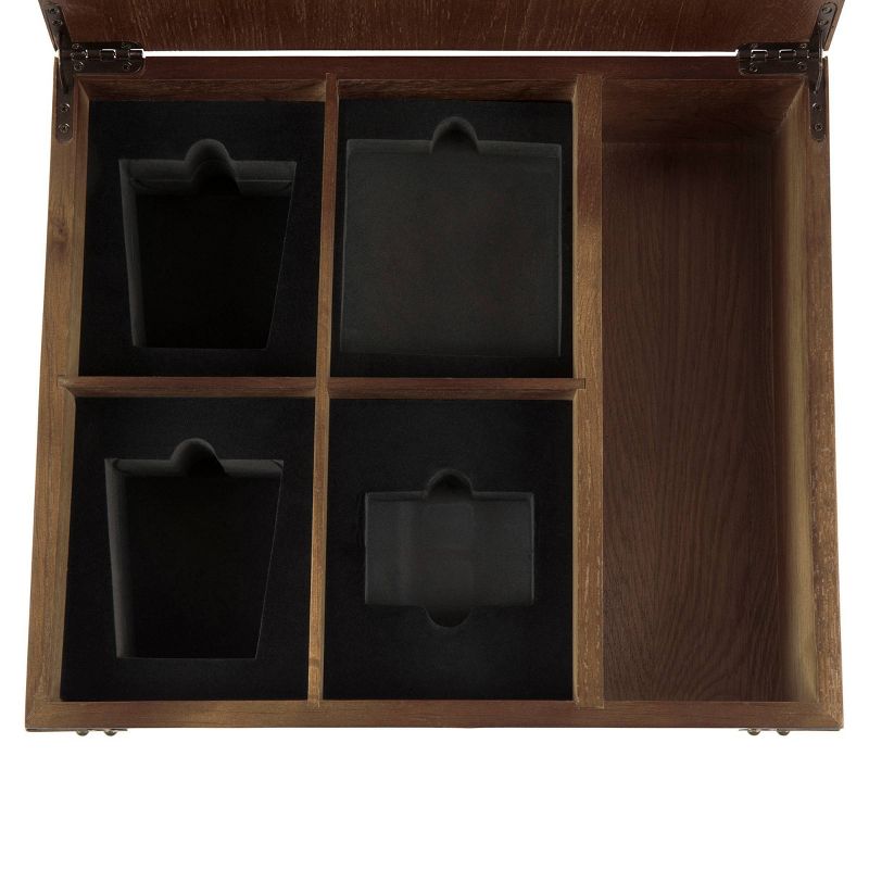 11pc Wood Whiskey Box Gift Set - Picnic Time, 4 of 8