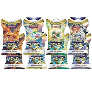 Pokemon Sword and Shield Brilliant Stars (8) Sleeved Booster Packs Sealed - 1 of 4