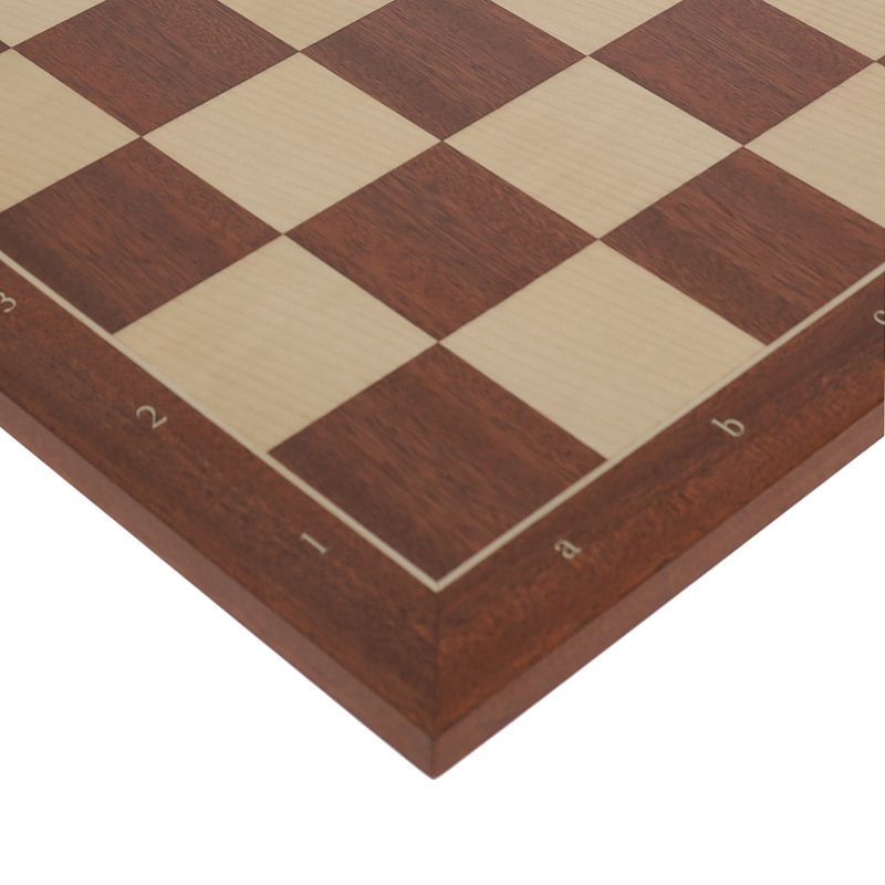 WE Games Mahogany Stained Wooden Chess Board, Algebraic Notation, 21.25 in., 5 of 7