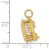 Black Bow Jewelry 14k Yellow Gold 3D Vertical Cable Car Charm - 2 of 4