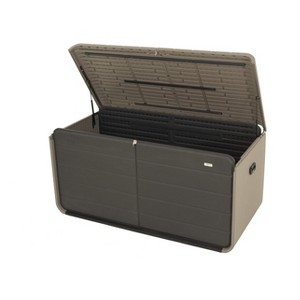 Gulches 200 Gallon Plastic Deck Box, Gray, Large Patio Storage with Lock, Wheels & Waterproof Lid for Outdoor Cushions Garden Pool Supplies - 1 of 4