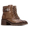 Women's Patent Leather Heeled Combat Booties 144275 - 4 of 4