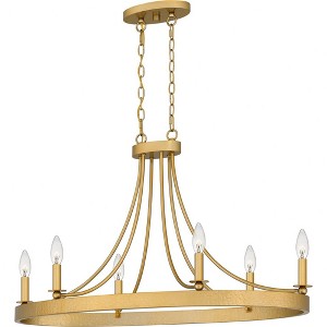 Quoizel Lighting Aspyn 6 - Light Pendant in  Light Gold - 1 of 4