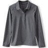 Lands' End School Uniform Kids Long Sleeve Feminine Fit Rapid Dry Polo Shirt - 3 of 4