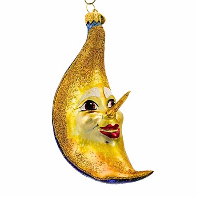 Morawski 5.5 Inch Cosmic Wink Halloween Man Crescent Tree Ornaments