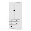 77" Freestanding Kitchen Pantry Cabinet with 3 Adjustable Shelves,3 Drawers,8 Door Racks,Farmhouse Storage Cupboard for Dining RoomThe Pop Home - 3 of 4